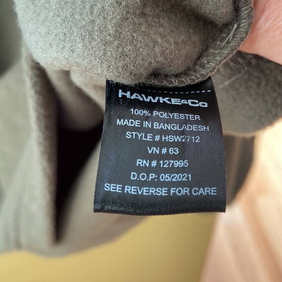 NWT HAWKE&CO MEN’S FLEECE JACKET - Picture 10 of 11